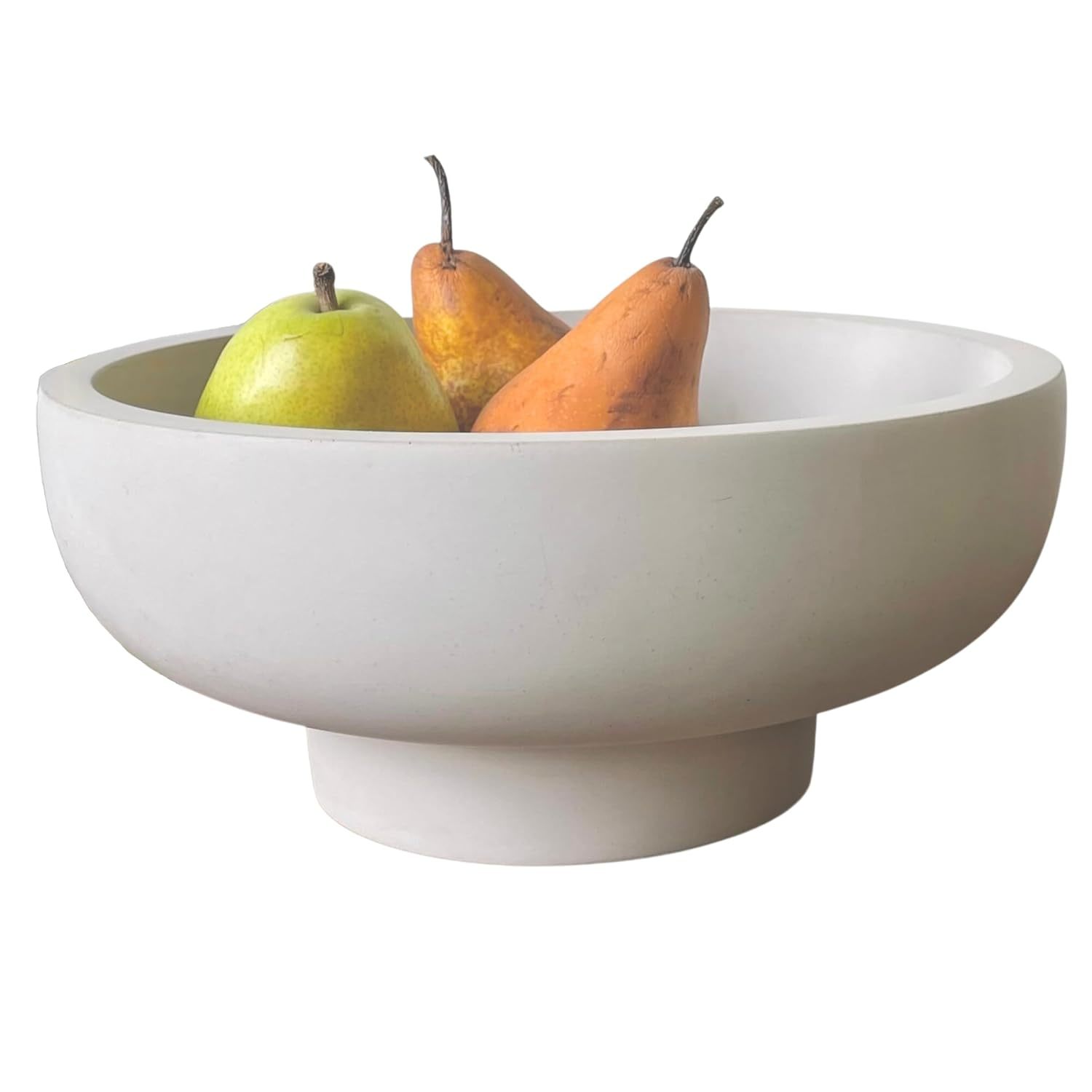 Concrete Fruit Bowl For Kitchen Counter - Large Decorative Bowl For Home Decor -