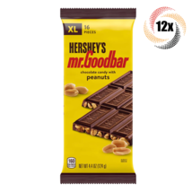 Full Box 12x Bars Hershey&#39;s Mr.Goodbar Chocolate Peanuts XL Size Candy |... - £41.15 GBP