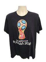 2018 Fifa World Cup Russia Adult Black XL TShirt - £11.86 GBP