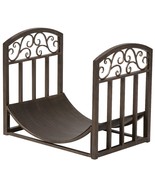 Panacea Scroll Log Bin 15 &quot; X 18 &quot; X 13 &quot; Brushed Bronze - $49.43