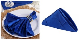 Royal Blue Pintuck 17x17&quot; TABLE NAPKINS Wedding Kitchen Catering Linens ... - $56.99