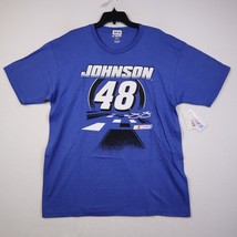 NWT Nascar Jimmie Johnson 48 Hendrick Motorsport T Shirt Adult XL Mens Blue - £8.58 GBP