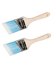 2 x 65mm Angled Paint Brush Cutting In / Edging Painting &amp; Decorating S117 - $9.73