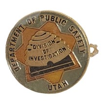 Utah Department of Public Safety Vtg Lapel Pin Division of Investigation Pinback - £9.00 GBP