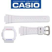 Genuine Casio G-Shock Original GWM-5610TR Watch band &amp; Bezel Rubber Set White - £55.84 GBP