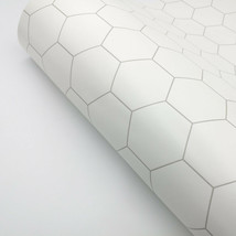 Peel and Stick Pvc Foaming Wallpaper Hexagon Tile Ambila for Decoration - $17.72
