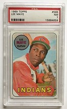 1969 Topps Lee Maye #595 PSA 7 NM Indians - $345.49 MXN