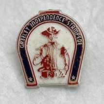 Greeley Independence Stampede Colorado City State Souvenir Tourism Lapel Hat Pin - £4.74 GBP