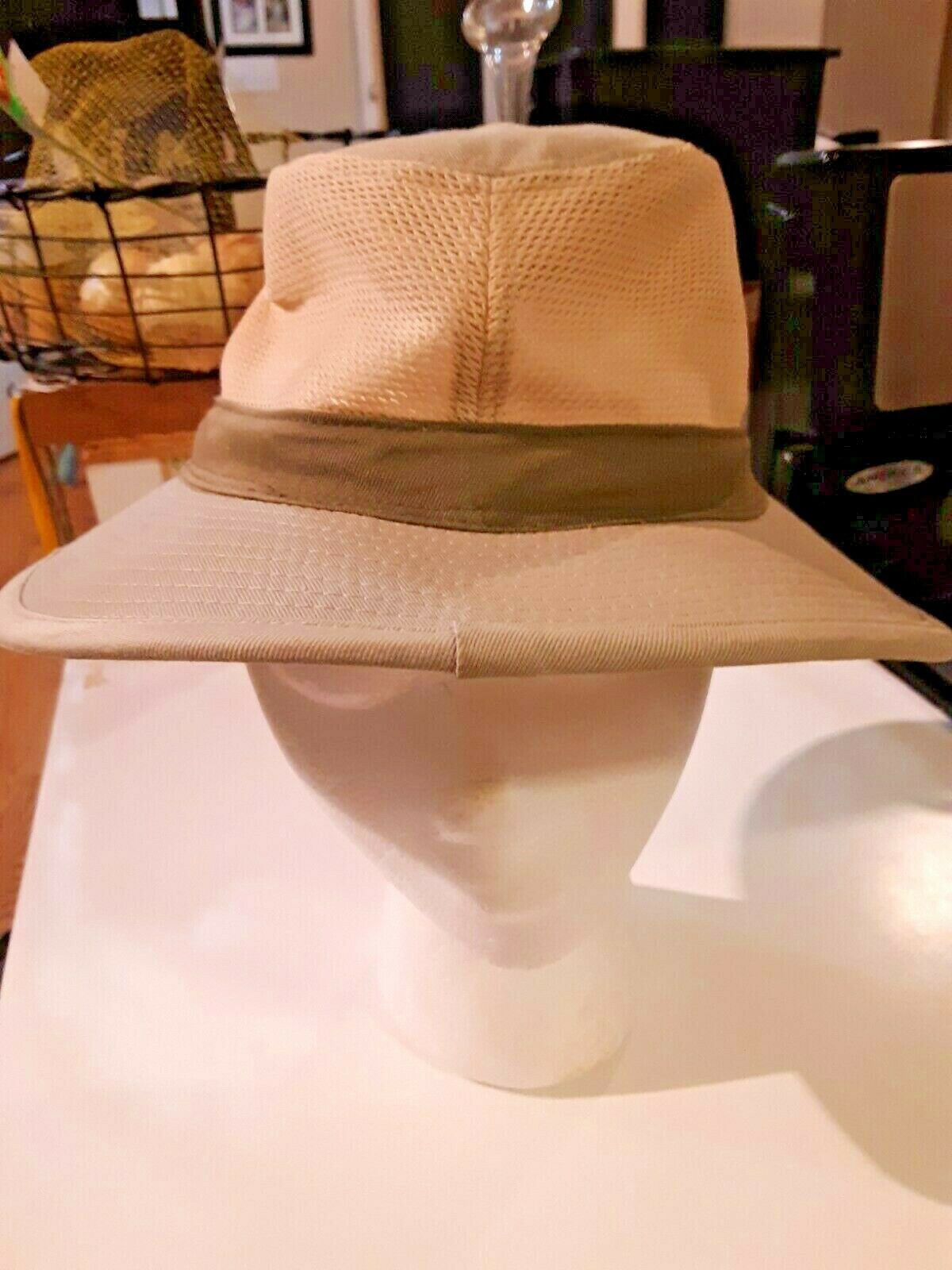 Primary image for Men's Bucket  Top Hat Size 21" diameter s/m Beige Mesh
