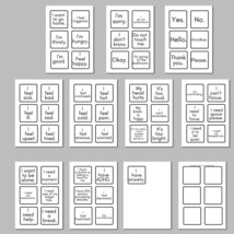 55 Printable communication Cards, nonverbal, Selective Mutism, Autism,vo... - £3.53 GBP