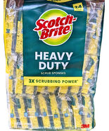 Scotch-Brite Scrub Sponges Heavy Duty Yellow 24 Count - $26.85