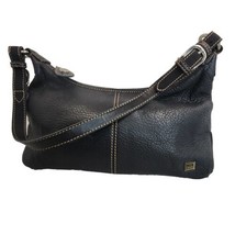 SAK Womens Bag Shoulder Black Pebbled Leather Adjustable Strap Padded Bo... - £16.61 GBP