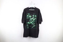 Vintage 90s Streetwear Mens XL Faded Skull Skeleton Juicy J Smoke T-Shirt Black - £70.04 GBP