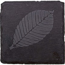 Thirstystone Etched Leaf Slate Coaster, Black - $16.99