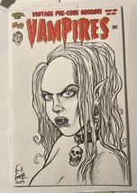 Vampires: Blood Shot #1C W/ Original Drawing Signed By Forte With COA Horror - £29.88 GBP