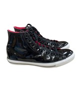 Converse All Star Mens Black Patent Leather High Top Sneakers Size 12 SK... - £33.00 GBP