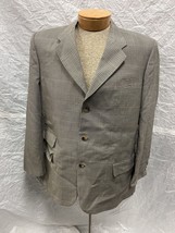 Vintage Men&#39;s Nailhead Pattern Custom Made Sport Coat Suit Jacket - £35.60 GBP