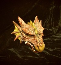 Dragon Head Hanging Wall Statue Medieval Beast Decoration Fantasy Myth Home Cast - £25.56 GBP