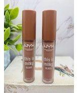 2 NYX Cosmetics This is Milky Gloss TIMG07 Cookies &amp; Milk Sealed-New - $12.79