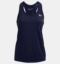 Under Armour Womens Velocity Wordmark Jacquard Racerback Tank-NAVY BLUE ... - £15.97 GBP