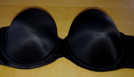 Maidenform Black Strapless UNDER-WIRE Padded BRA-34D-BARELY WORN-NO Straps - £6.86 GBP