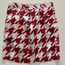 LoudMouth 32 x 10 Arkansas Razorbacks Red Houndstooth Wooo Pig Sooie Golf Shorts - $59.99