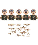5PCS Military Building Blocks Solider Figures Toys Weapons Guns QKL-B-Gun - $447.04 MXN
