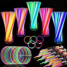 500 Pack Halloween Glow Sticks Bulk Party Pack Glow in the Dark Party Supplies G - £34.90 GBP