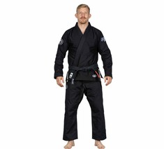 Fuji Sports Flow Tech Breathable Mens Brazilian Jiu Jitsu Gi JiuJitsu BJJ Black - £118.03 GBP