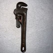 Vintage Rigid Heavy Duty Pipe Wrench 8 Inch Elyria Ohio Used Good Condit... - $16.83