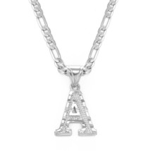 Anniyo A-Z Letters Pendant Necklaces for Women Men Girls English Initial Alphabe - £13.17 GBP
