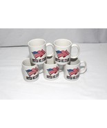American Flag Mugs United We Stand M Ware  Lot of 5 - $185.31 MXN