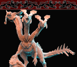 3D Printed Nafarrate Hydra Bestiary Vol. 1 Bestiary Creatures Volume 1 28mm 32mm - £23.44 GBP+