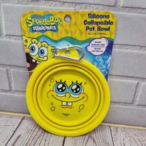 Sponge Bob SquarePants Collapsible Pet Silicone Bowl 25.7oz Silcone Clip On - $9.45