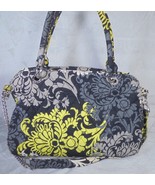Vera Bradley Fabric Floral White Black Yellow 3 Straps Chain Purse Bag M... - £12.36 GBP