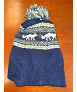 Toby Blue, Green And White Winter Pom Pom Beanie Size 2-4 Years NWOT - $10.13 CAD