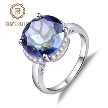  ballet 6 57ct natural blueish mystic quartz gemstone ring for women halo cocktail ring thumb200