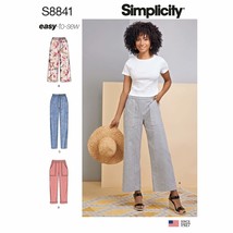 Simplicity Pattern S8841 Misses&#39; Wide or Slim Leg Pull-on Pants, H5 (6-8-10-12-1 - £13.31 GBP