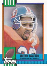 Melvin Bratton #42 - Broncos 1990 Topps Football Trading Card - £0.78 GBP