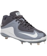 Nike Men&#39;s Air MVP Pro Metal II Baseball Cleats Gray White Size 12.5 - £63.74 GBP