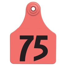Allflex Global Large Numbered Tags 51-75 Red - £37.13 GBP