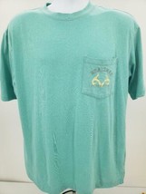 Realtree Expedition Mens Light Green Short Sleeve Pocket T-Shirt Size M - $29.93