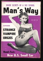 Man&#39;s Way 5/1956-Mini mag-Cheesecake pix-exploitation-scandals-Carol Blake Bu... - $61.11