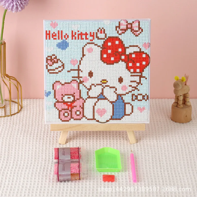 Sanrio HelloKitty Cinnamoroll DIY Diamond Painting Kit Handicraft Accessories - £7.31 GBP+
