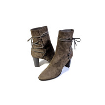 $995 Jimmy Choo Boots Olive Suede Hampton80 Ankle Boots *Primo* Sz 43 | Us 12 - £337.02 GBP