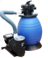 12&quot; Sand Filter &amp; Water Pump System 4 Above Ground Swimming Pool Soft Si... - $177.64