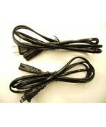 2x Pack Lot 2 Prong Common Electronics Power Cable Cord Wire Positive Ne... - $226.56 MXN
