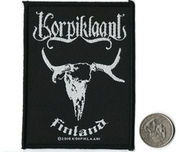 Korpilaani Finland   Metal Sew On Woven / Printed Patch 3 &quot; x 4&quot; - £4.21 GBP