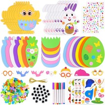 312 PCS Easter Craft Foam Stickers Set Easter Eggs Crafts DIY Bunny Egg Chick Ca - £29.06 GBP
