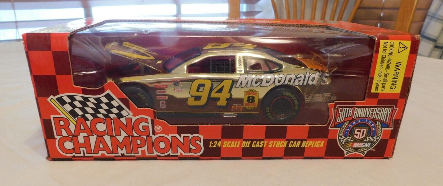 Nascar #94 1995 McDonald&#39;s 1:24 Scale Die Cast Stock Car Replica 50th An... - $25.73